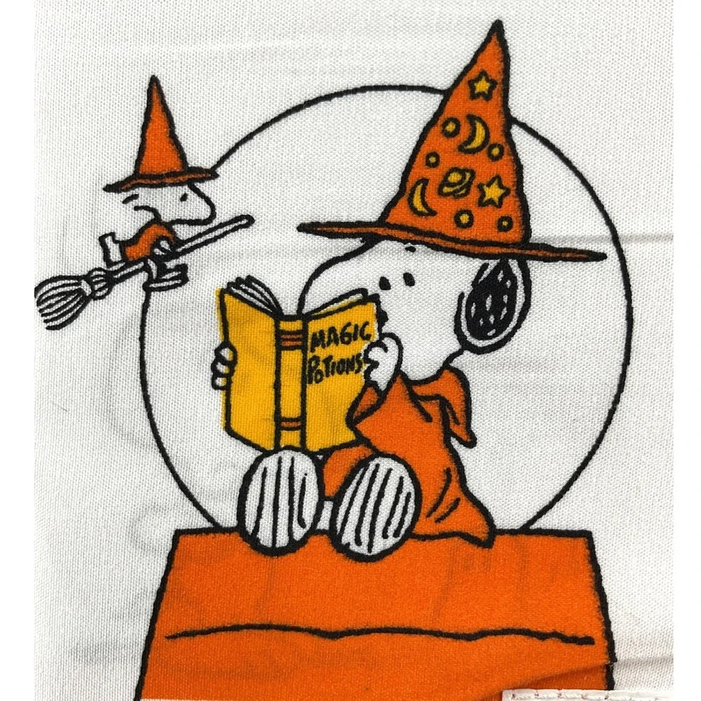 Peanuts Snoopy Halloween Queen Sheet Set Berkshire Blanket Wizard Pumpkin 4pc